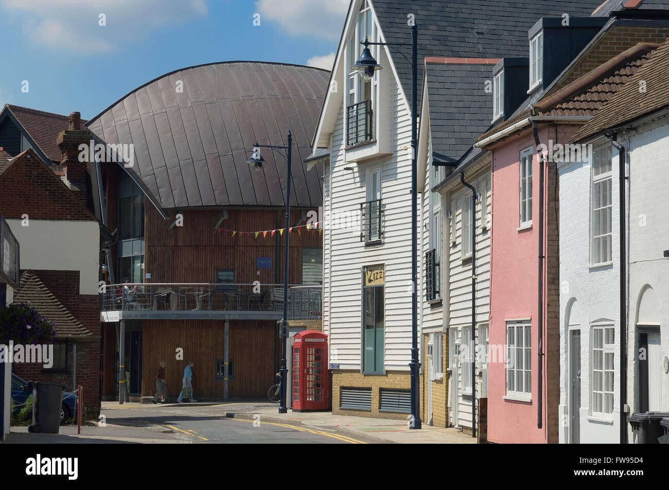 Il Horsebridge Arts & Centro Comunitario. Horsebridge Rd, Whitstable. Kent. In Inghilterra. Regno Unito. Europa Foto Stock