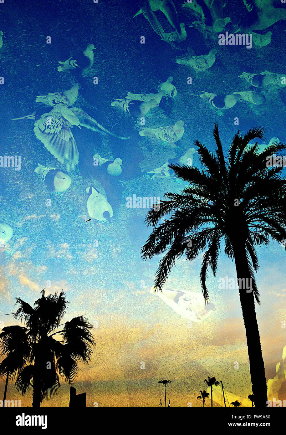 Abstract moderno graphic design arte digitale concept creative Foto Stock