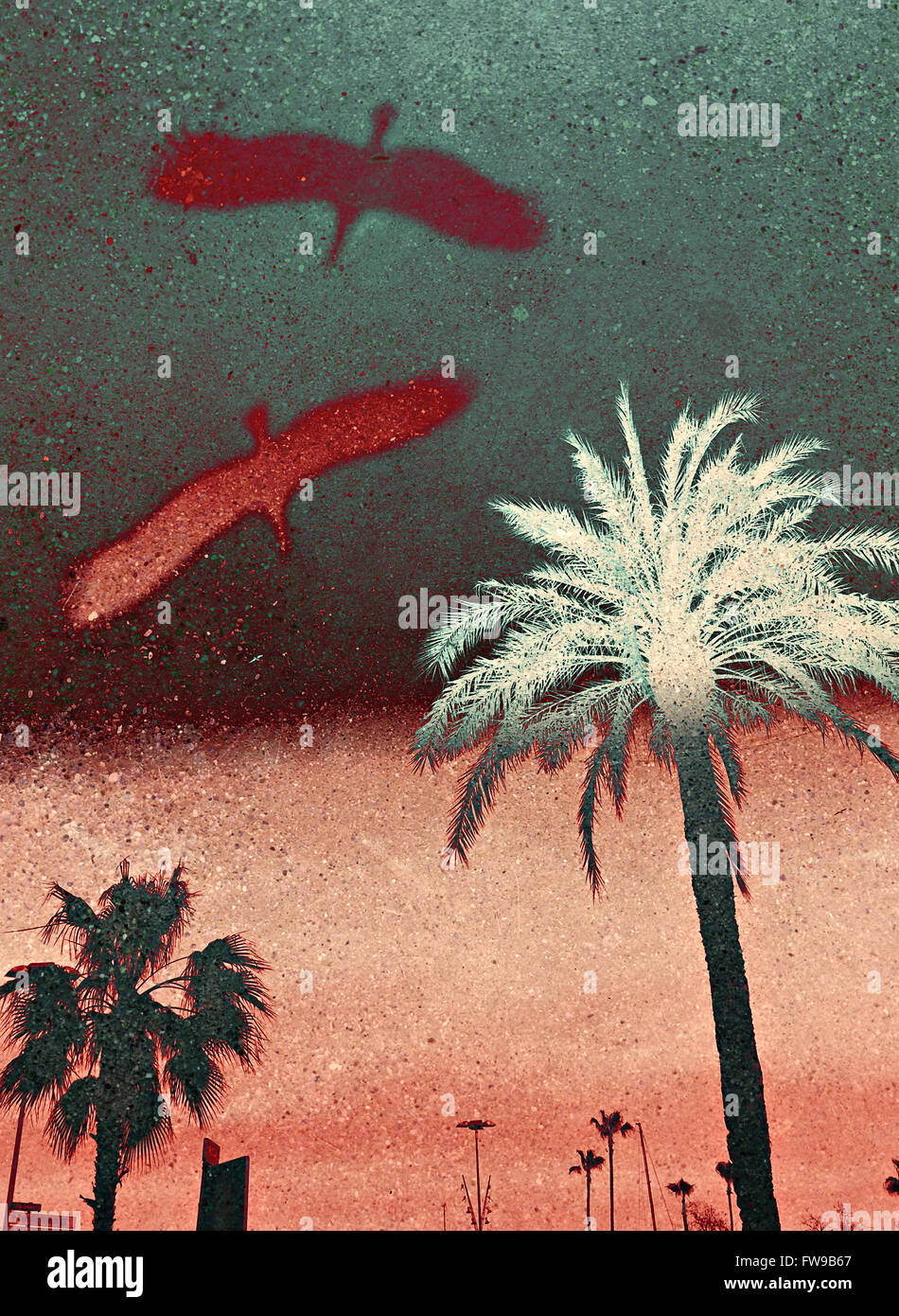 Abstract moderno graphic design arte digitale concept creativo Foto Stock