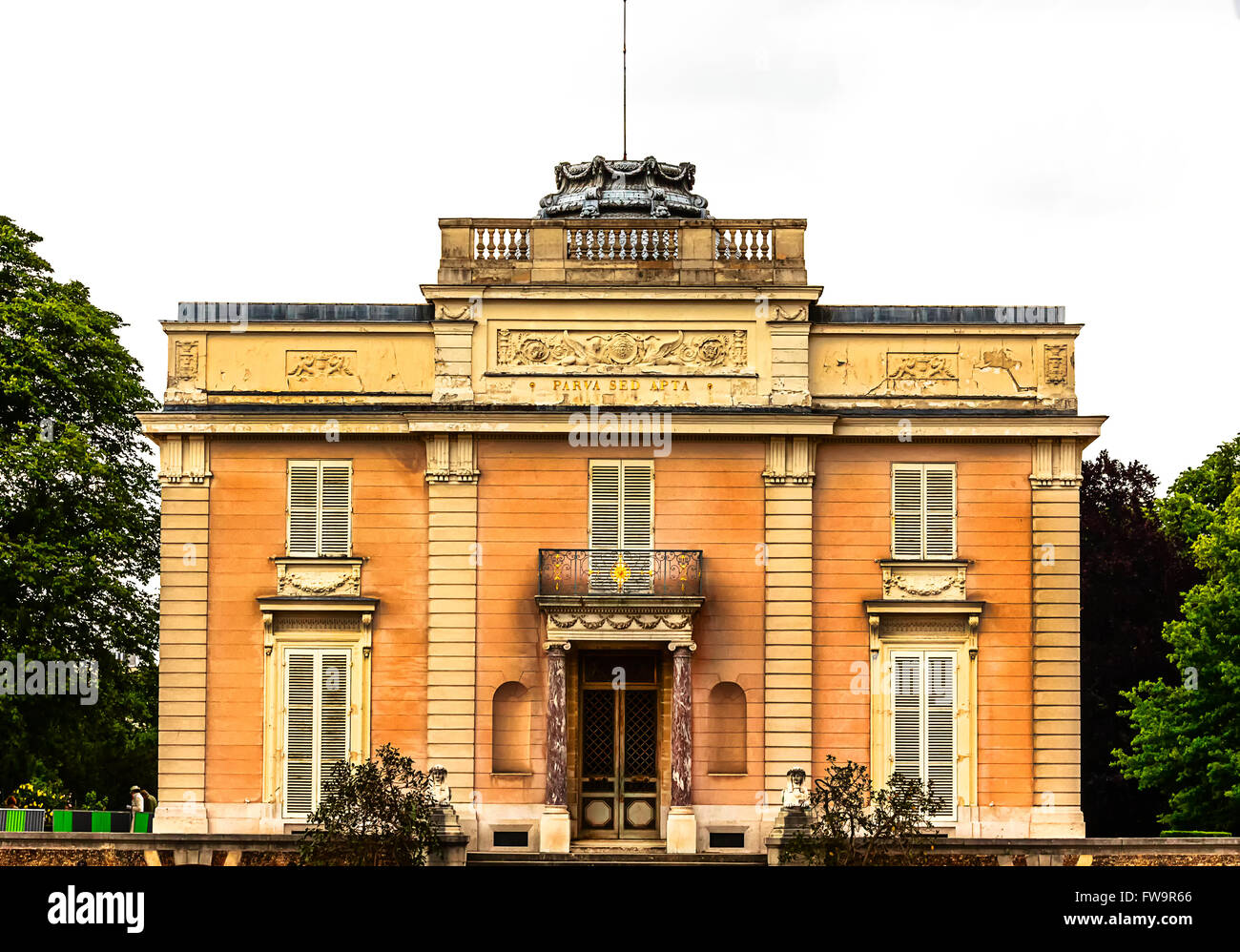 Il Château de Bagatelle nel Bois de Boulogne, Parigi Foto Stock