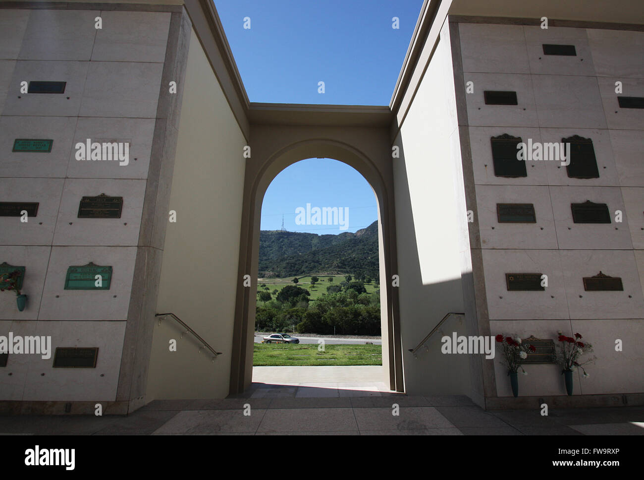 Celebrity finale di luoghi di riposo - Forest Lawn Memorial Park di Hollywood Hills: i tribunali del ricordo. Dotato di: vista generale dove: Los Angeles, California, Stati Uniti quando: 01 Mar 2016 Foto Stock