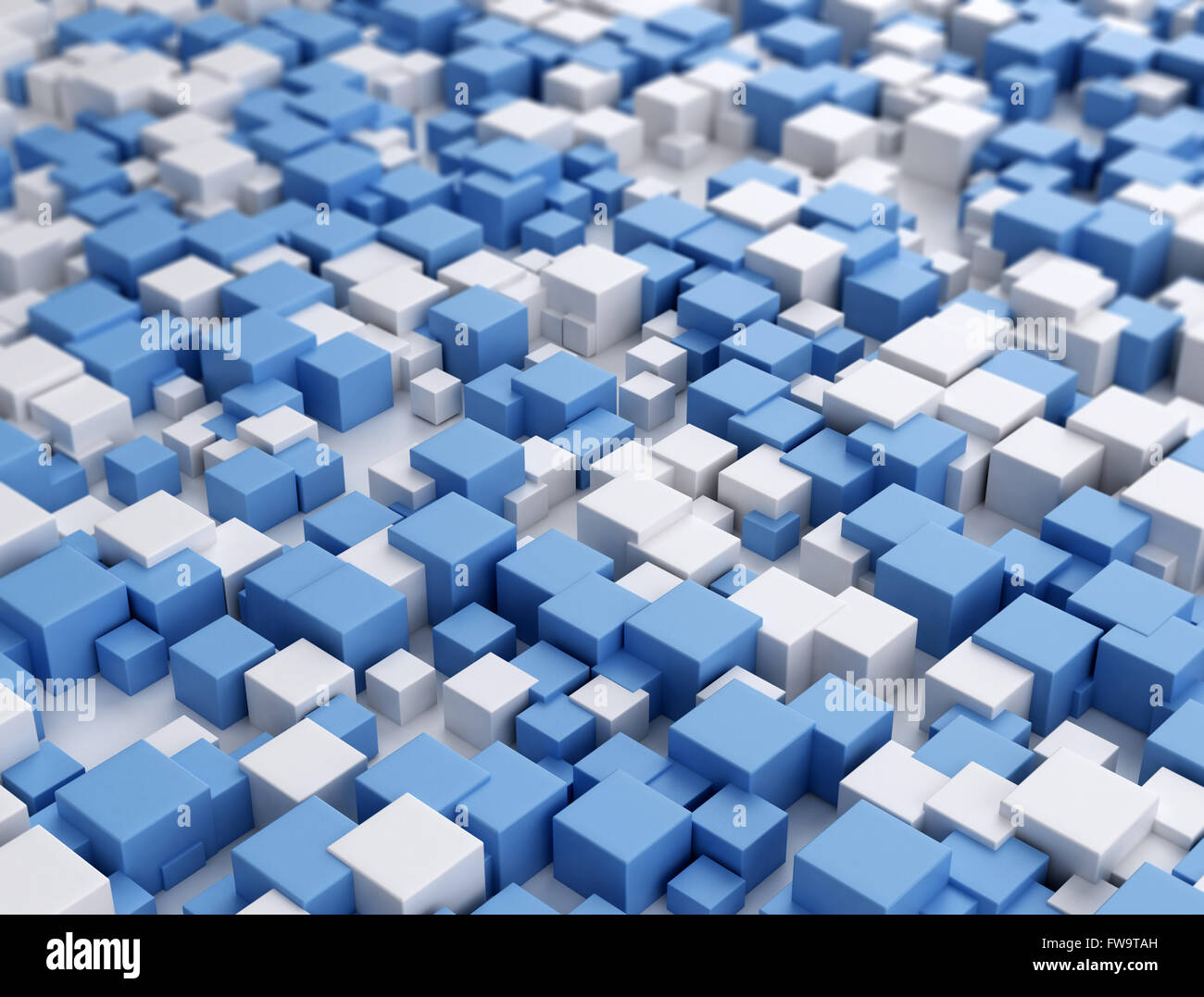 Immagine astratta di cubi sfondo Foto Stock