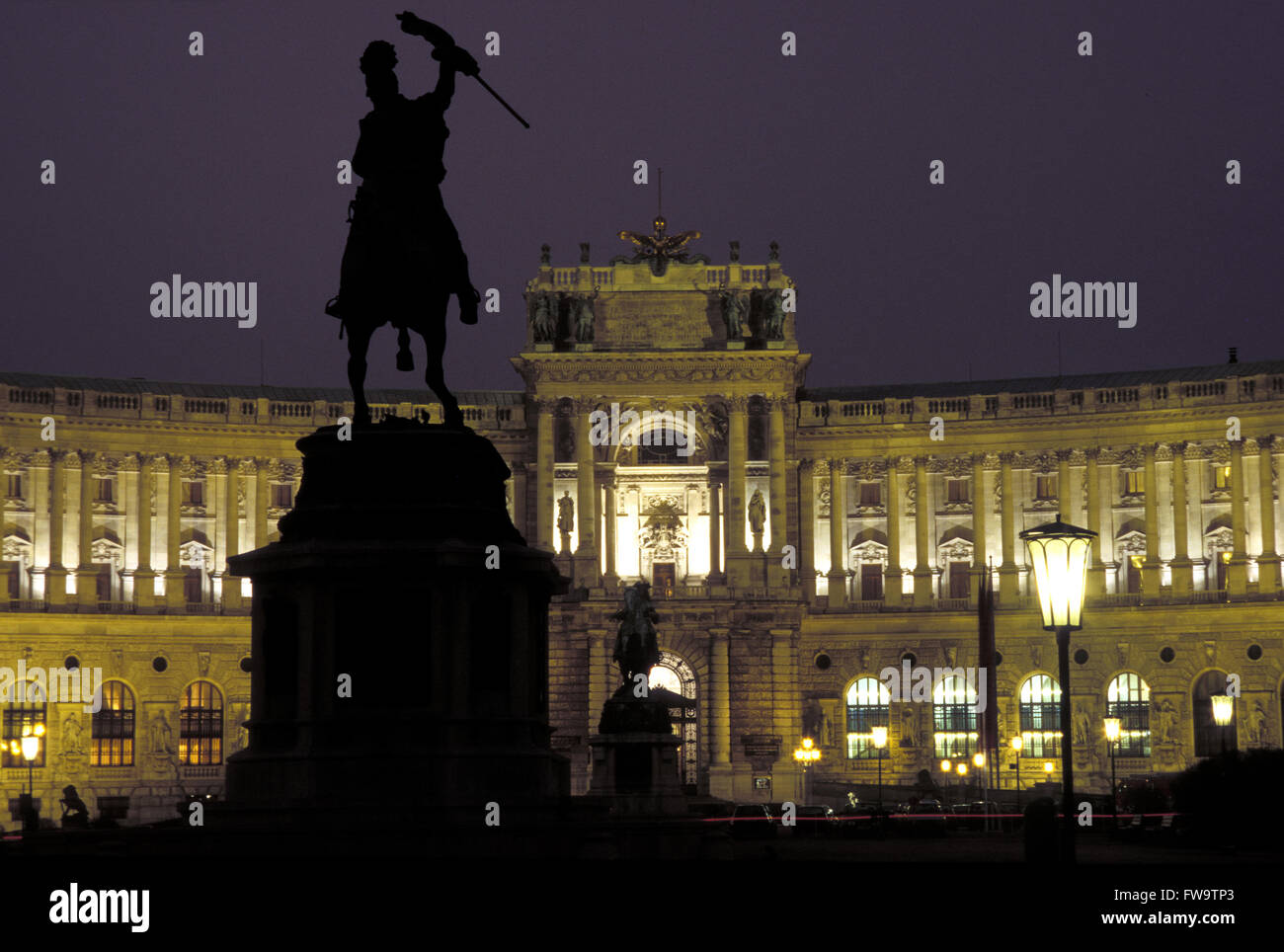 AUT, Austria, Vienna, arciduca Karl monumento davanti al Neue Hofburg. AUT, Oesterreich, Wien Erzherzog Karl Denkmal vor d Foto Stock