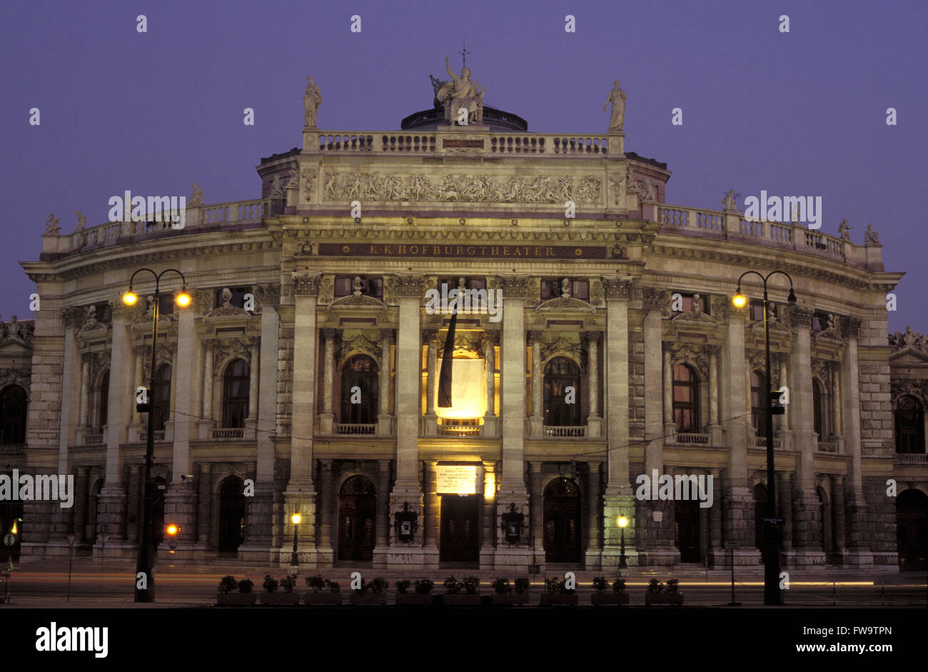 AUT, Austria, Vienna, il Burgtheater. AUT, Oesterreich, Wien, das Burgtheater. Foto Stock