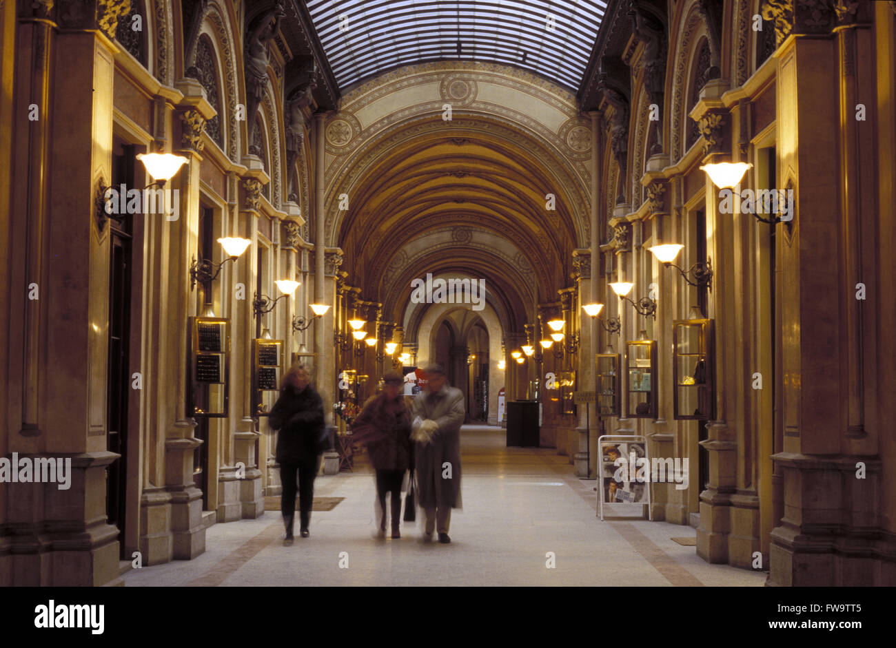 AUT, Austria, Vienna, Freyung arcade presso il Palais Ferstel. AUT, Oesterreich, Wien, die Freyung-Passage im Palais Ferstel. Foto Stock