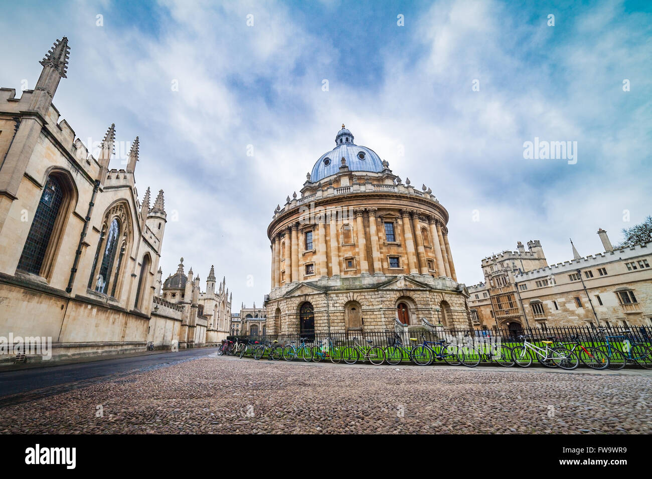 La Radcliffe Camera Library , edificio dell'Università di Oxford, Regno Unito Foto Stock