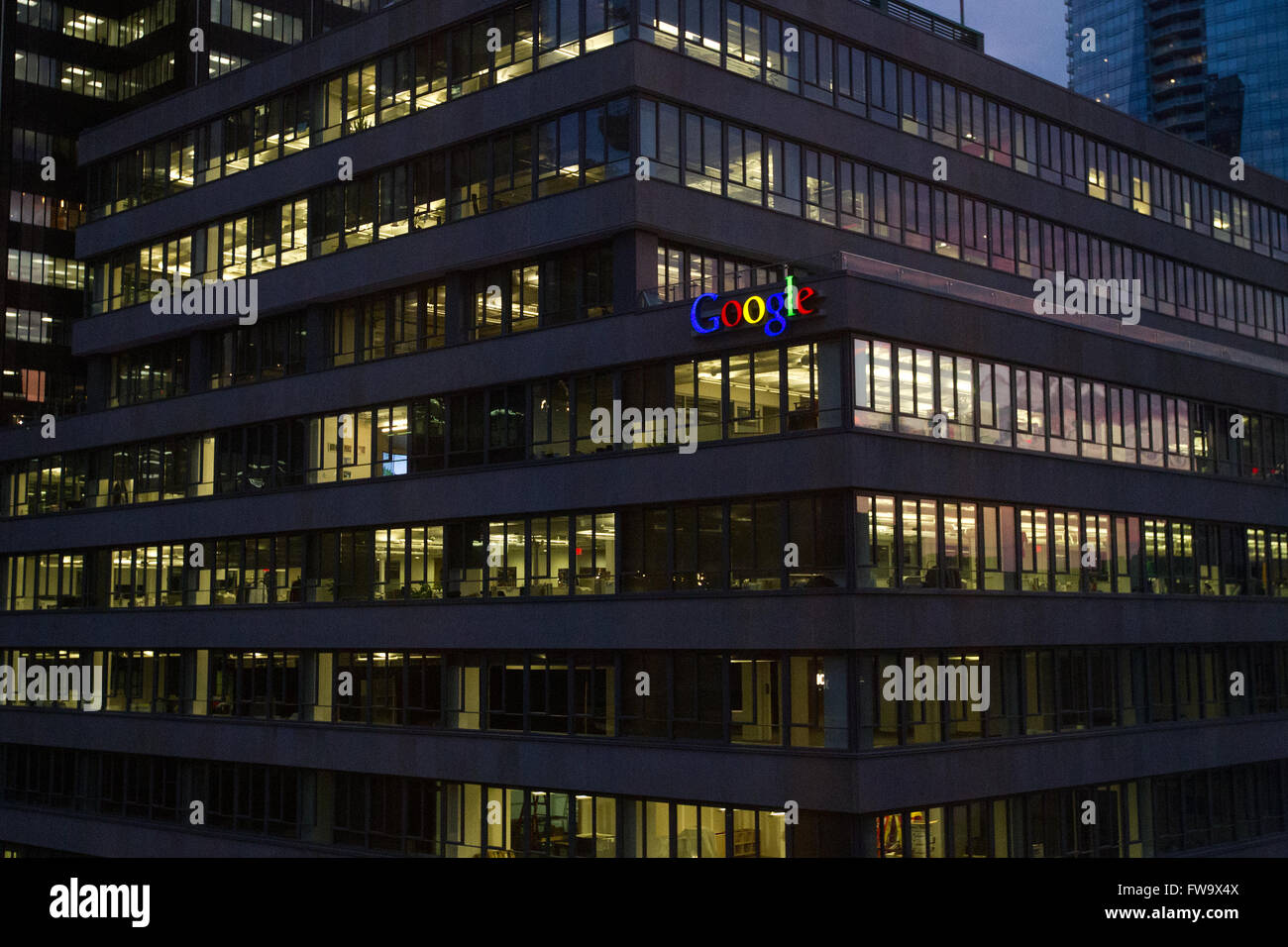 Google Canada ufficio nel centro di Toronto, Ont. giovedì lug. 30, 2015. Foto Stock