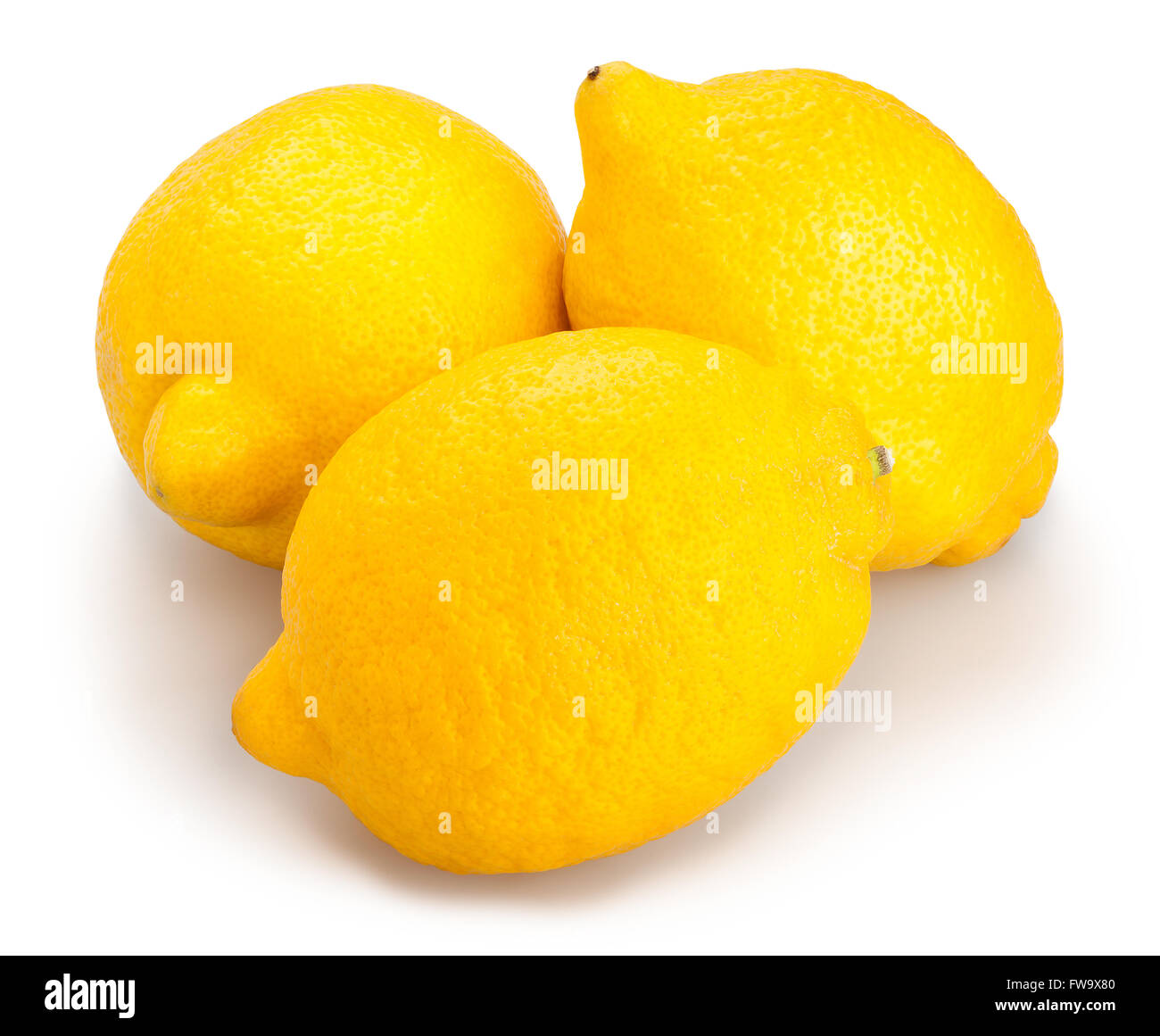 limoni isolati Foto Stock