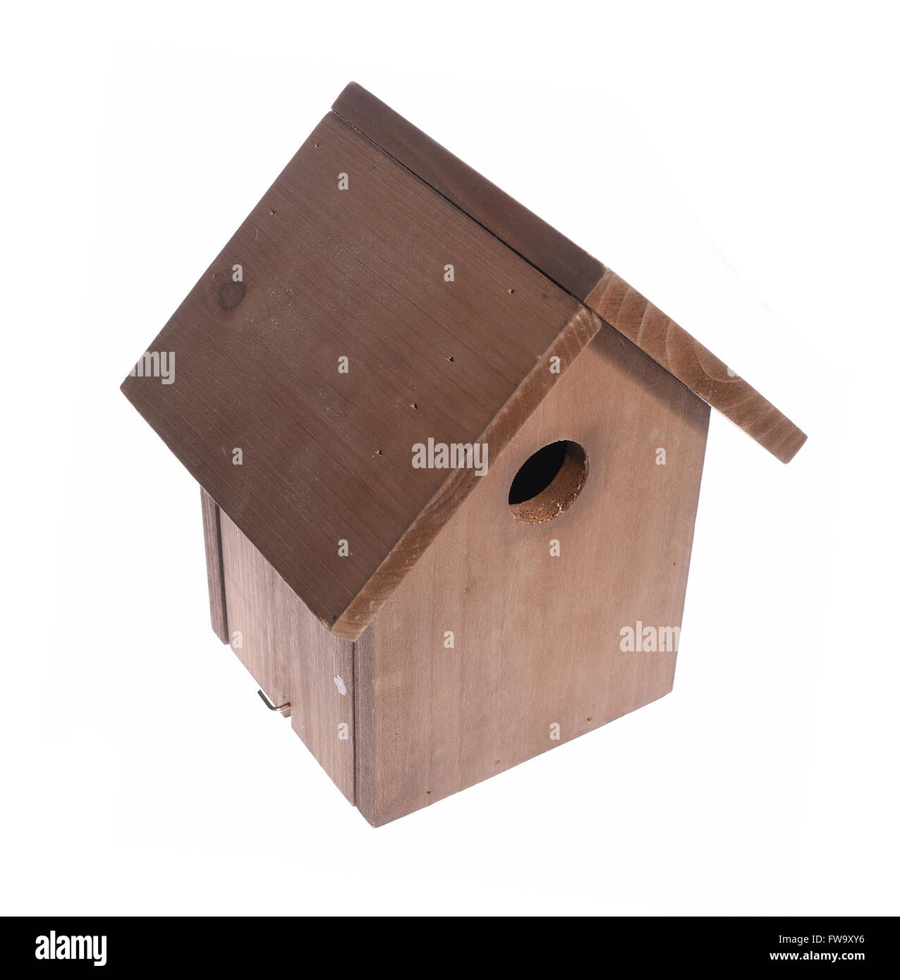 Legno bird house Foto Stock