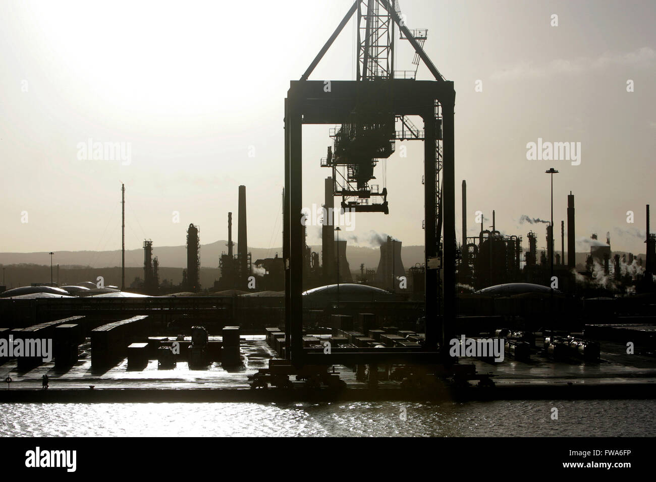 Grangemouth impianto chimico Foto Stock