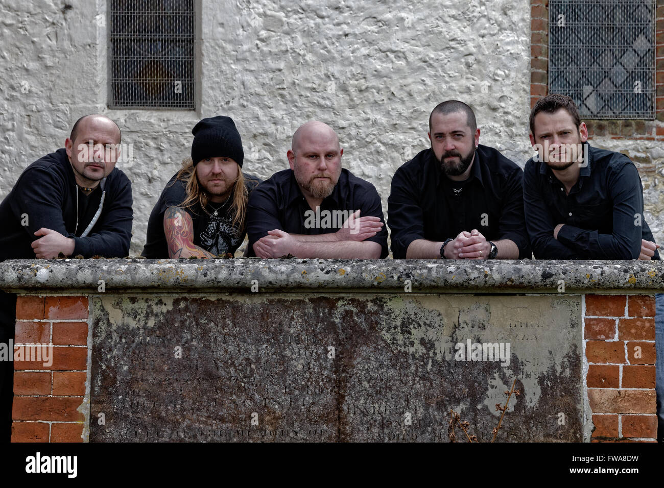 'Più scuro è il mio orizzonte' UK Rock Band. Foto Stock