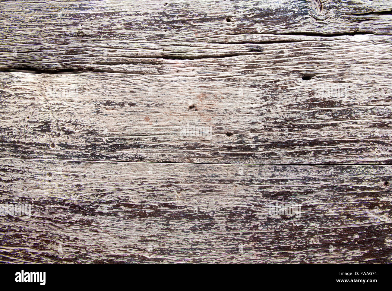 Il legno vecchio superfici ruvide per lo sfondo Foto Stock