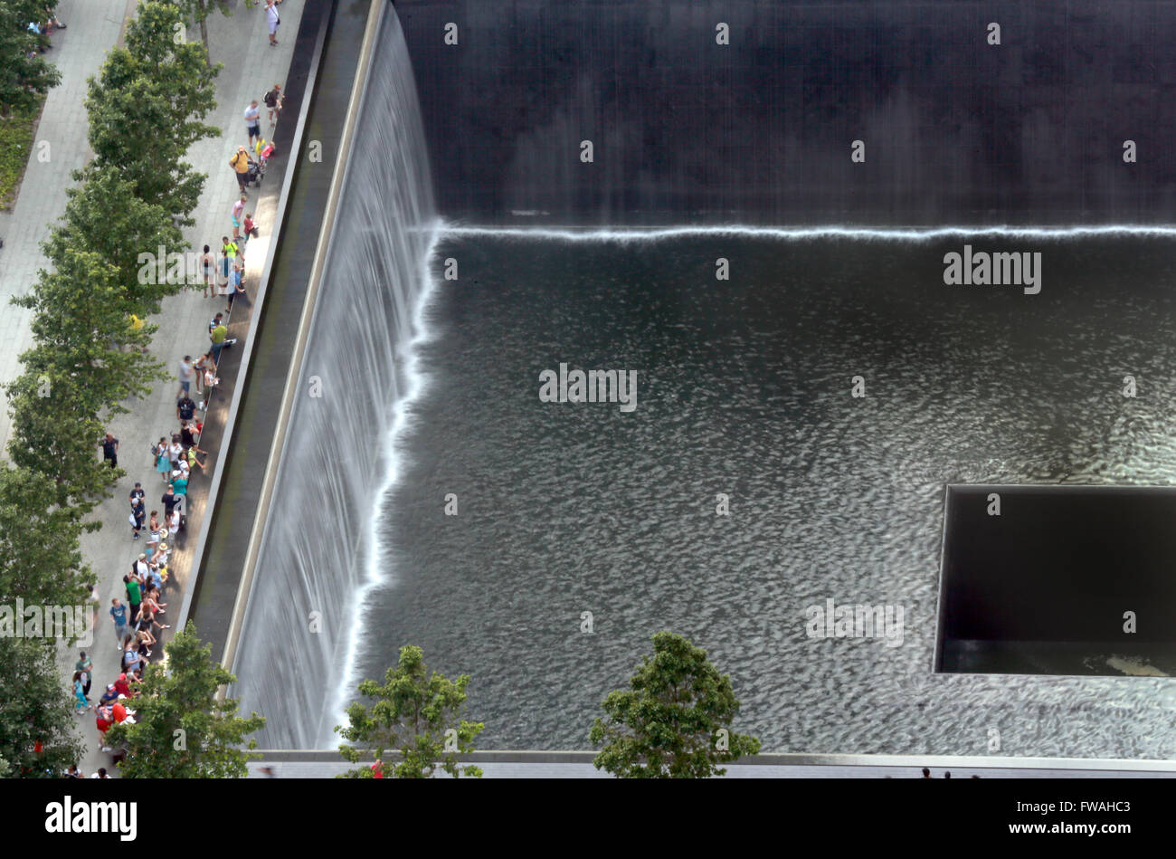 Il National September 11 memorial New York City, Stati Uniti d'America. Foto Stock