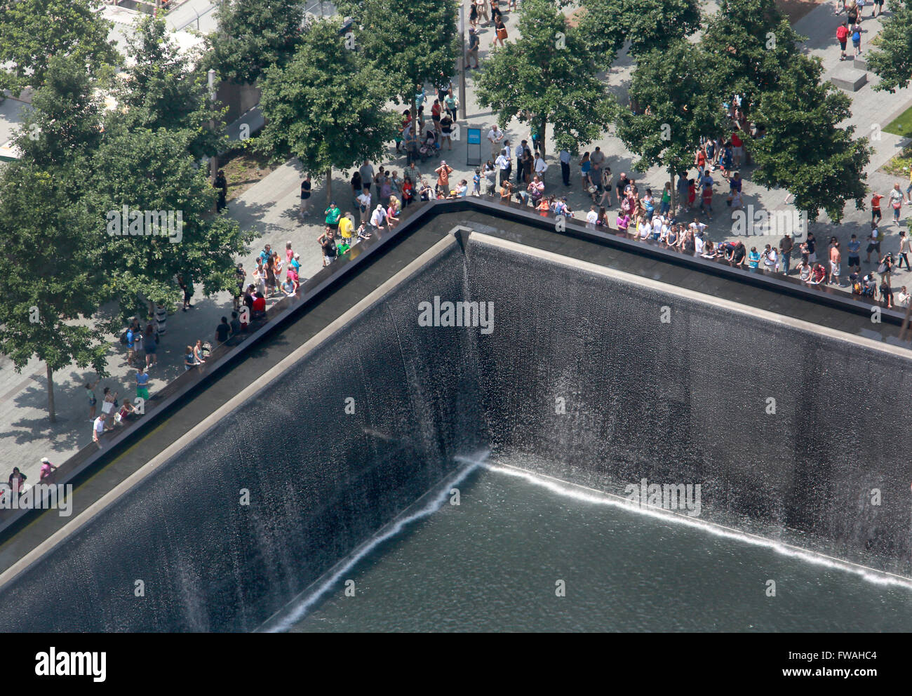 Il National September 11 memorial New York City, Stati Uniti d'America. Foto Stock
