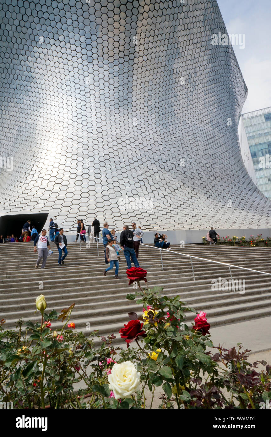 Soumayo Museum (Museo Soumaya) nella zona di Polanco di Città del Messico. Foto Stock