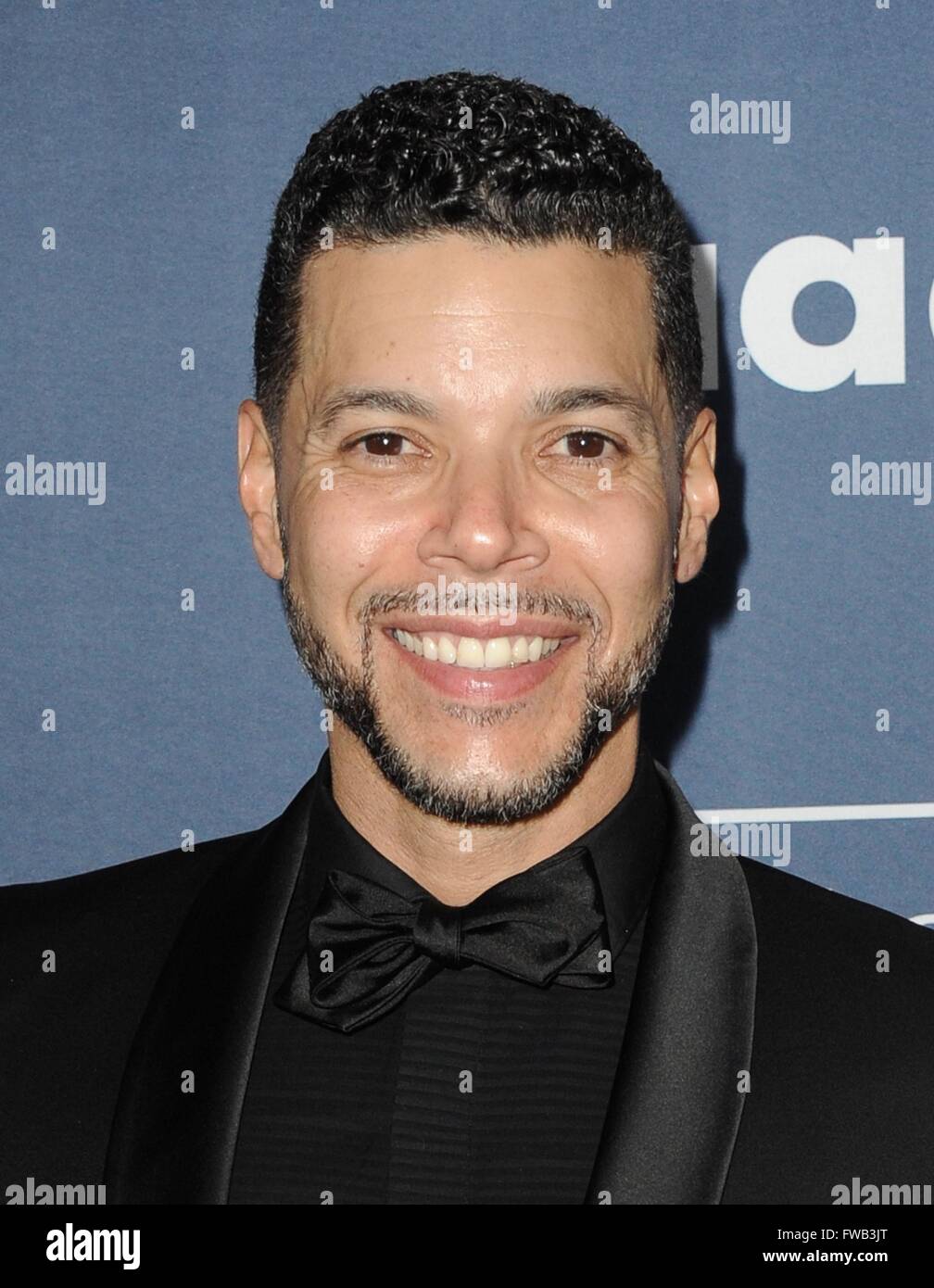 Beverly Hills, CA. 2 apr, 2016. Wilson equipaggi presso gli arrivi per la ventisettesima edizione GLAAD Media Awards, il Beverly Hilton Hotel di Beverly Hills, CA 2 aprile 2016. Credito: Dee Cercone/Everett raccolta/Alamy Live News Foto Stock