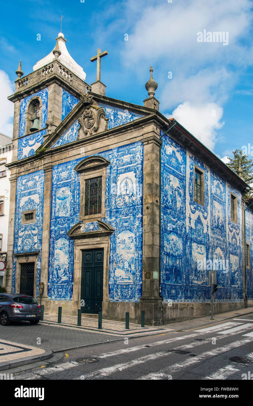 Capela das Almas chiesa, Porto, Portogallo Foto Stock