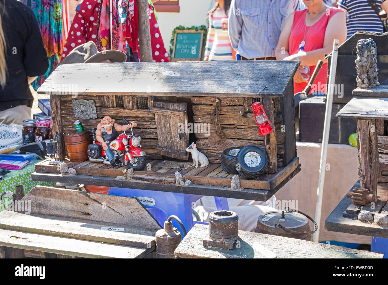 Modello di una bussola Shack a Nundle Giorno di Mercato Foto Stock