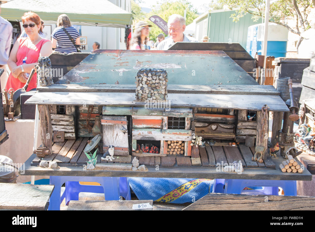 Modello di una bussola Shack a Nundle Giorno di Mercato Foto Stock
