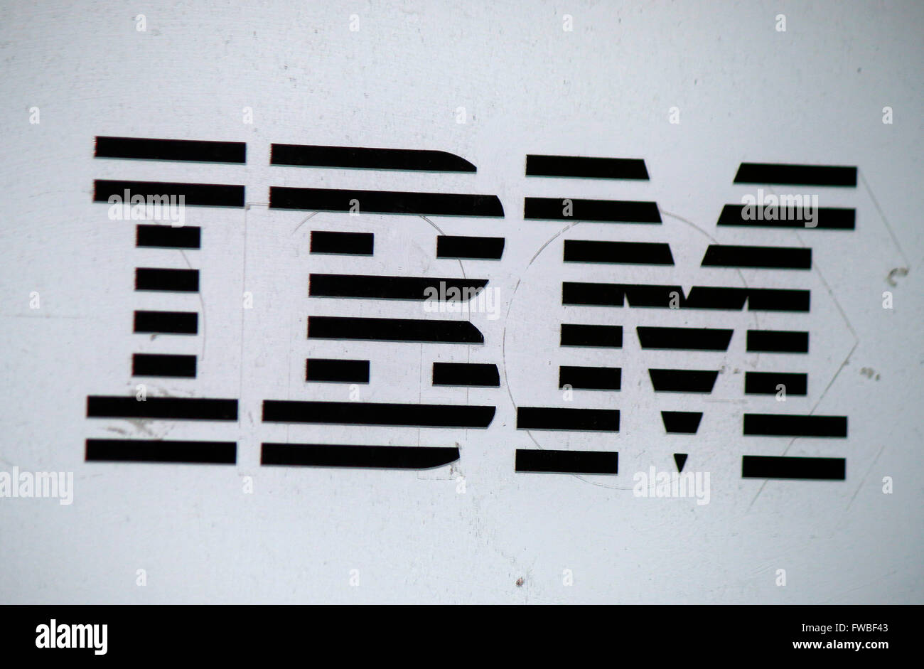 Das Logo der Marke "IBM", Berlino. Foto Stock