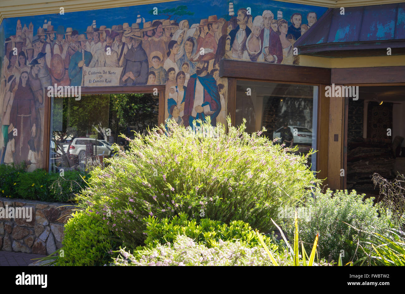 Carmelo-per-il-mare incredibile villaggio in California Foto Stock