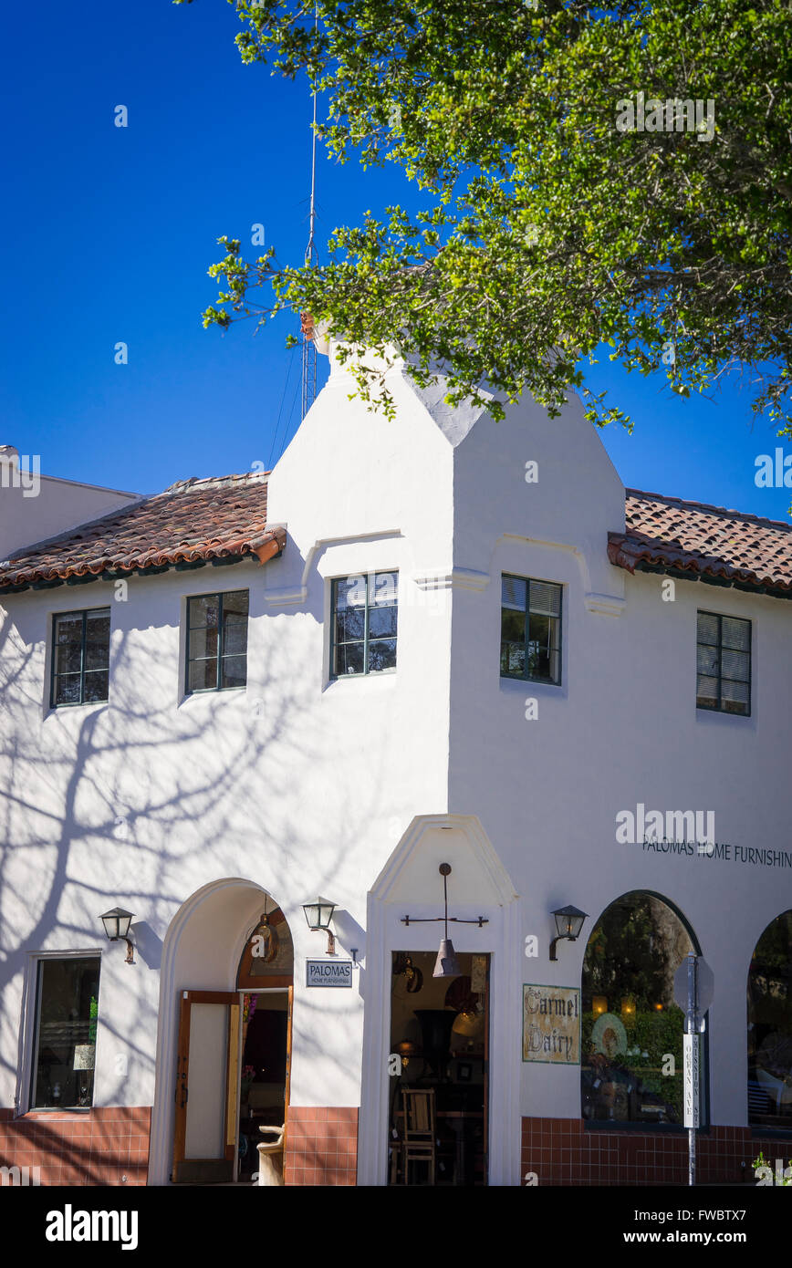 Carmelo-per-il-mare incredibile villaggio in California Foto Stock