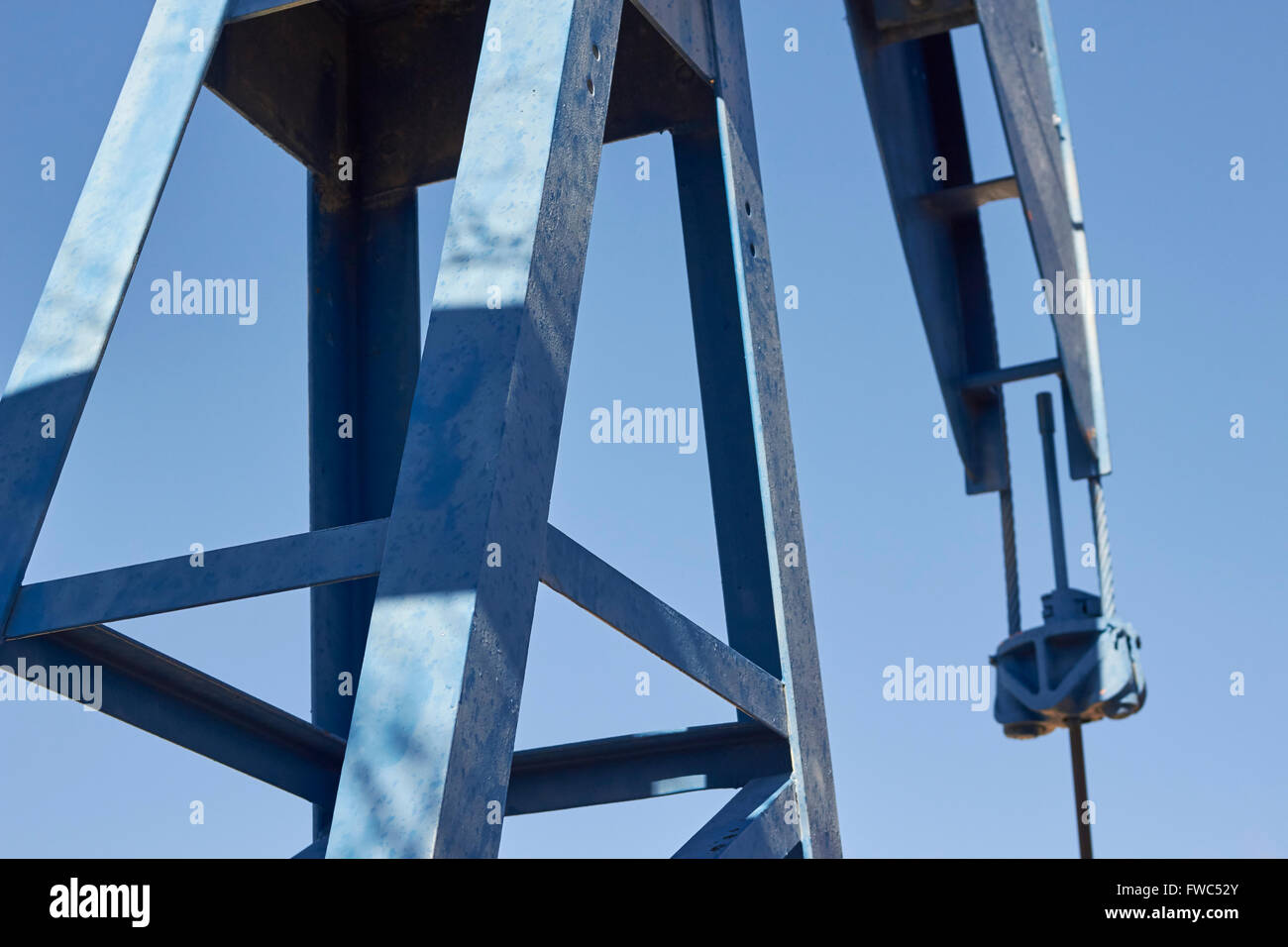 Il pozzo petrolifero, Fort Stockton, Texas, Stati Uniti d'America Foto Stock