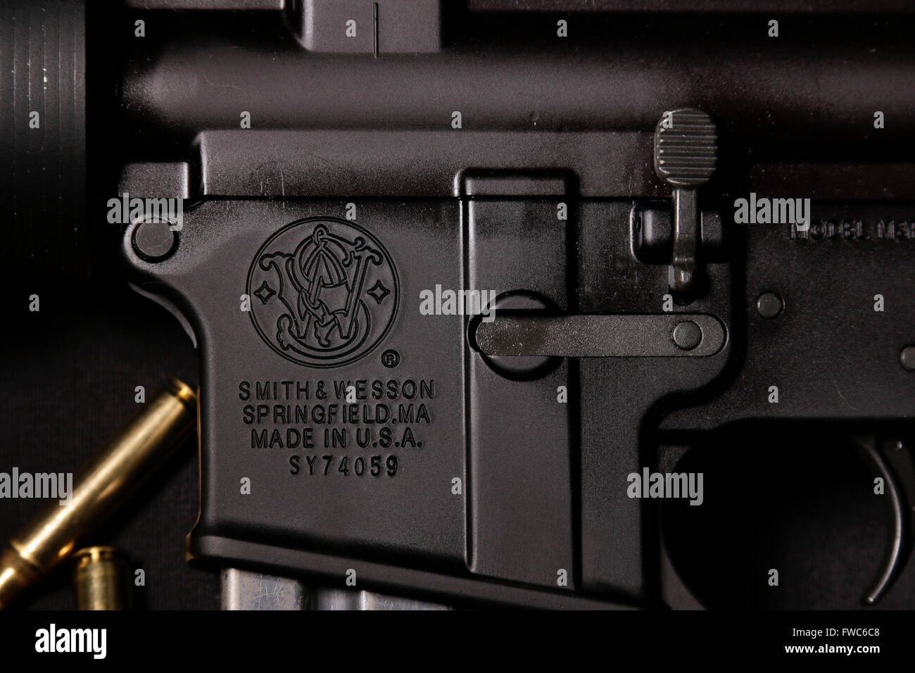 Smith & Wesson AR-15 Foto Stock