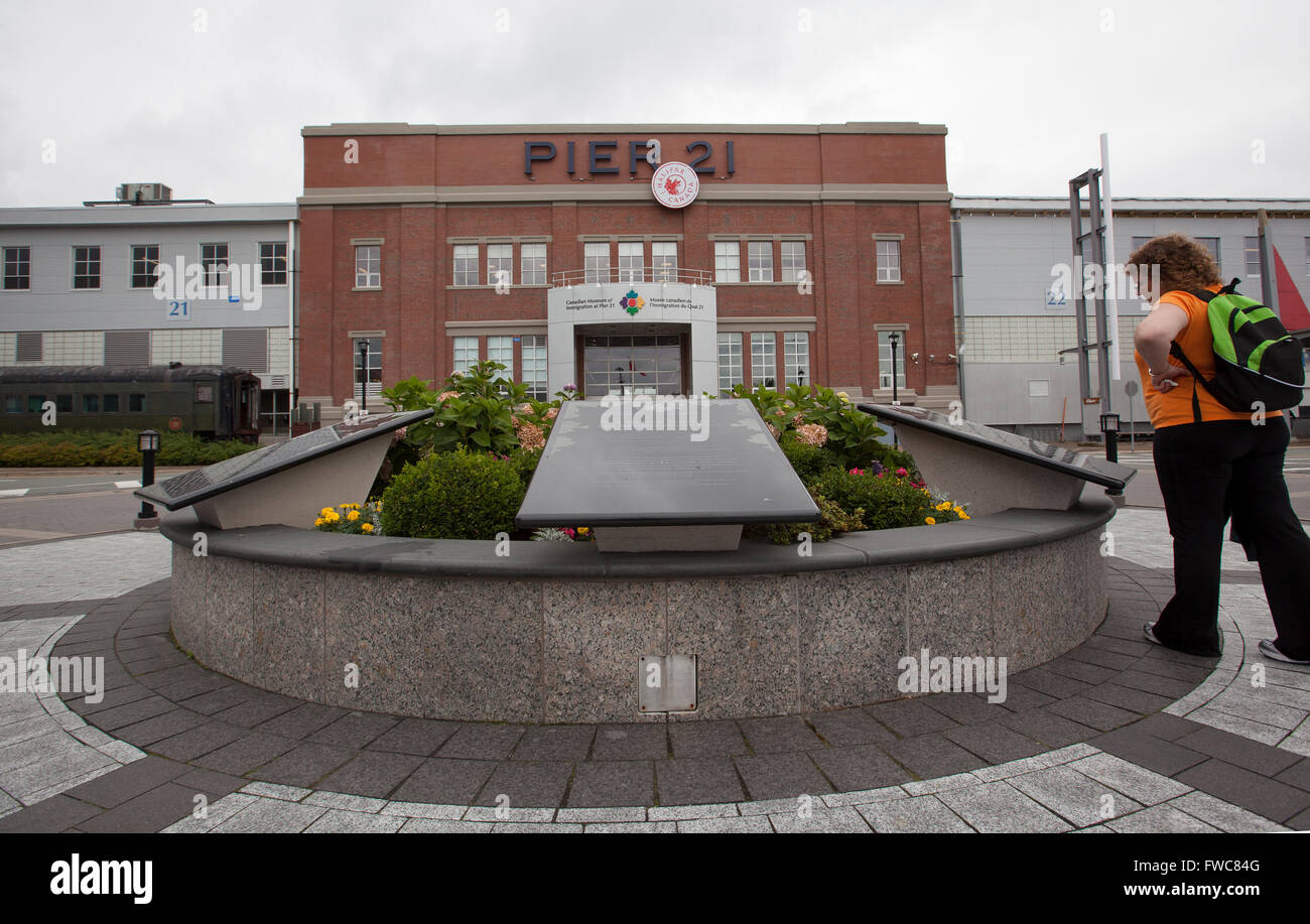 Museo canadese di immigrazione al Molo 21 Halifax Nova Scotia Foto Stock