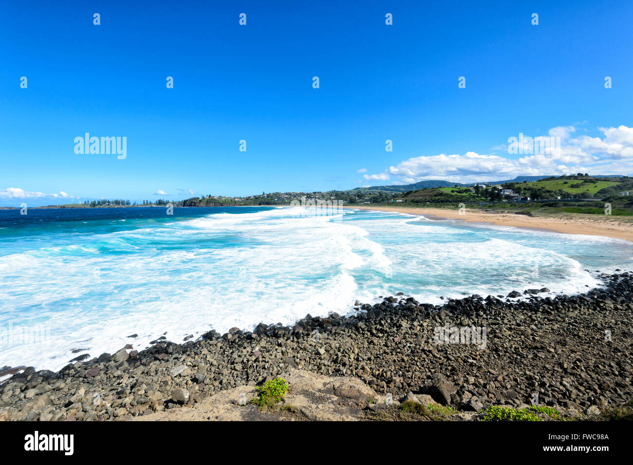 Bombo Beach, Kiama, Illawarra Costa, Nuovo Galles del Sud, Australia Foto Stock