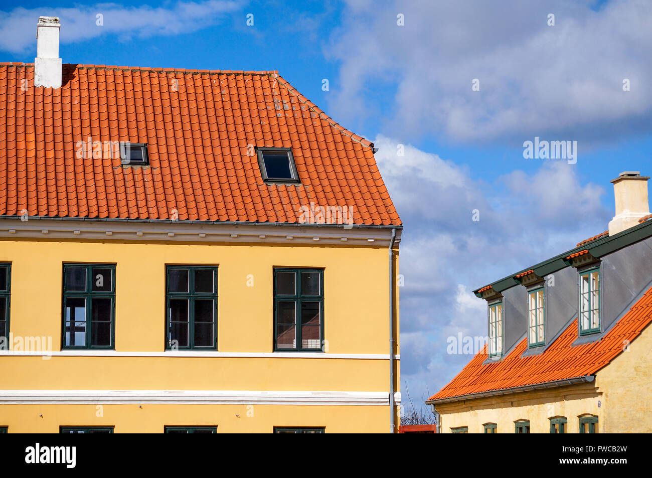 Il campionamento del danese tipico o scandinava di tradizioni edilizie Foto Stock