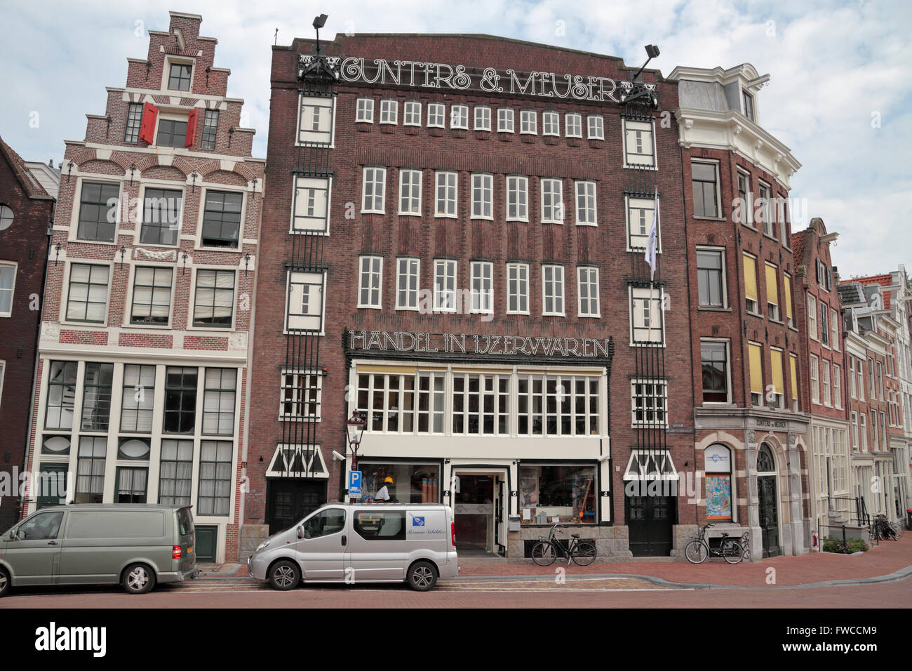 Il Gunters en Meuser Handel In Ijzerwaren negozio di ferramenta a Kerkstraat 379a in Amsterdam, Paesi Bassi. Foto Stock