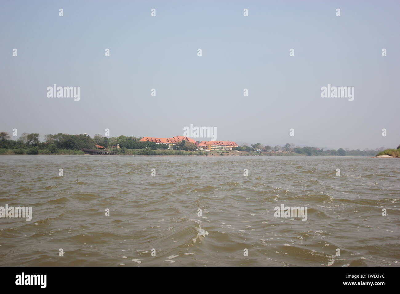 Una vista della Birmania, Triangolo Dorato, Thailandia Foto Stock