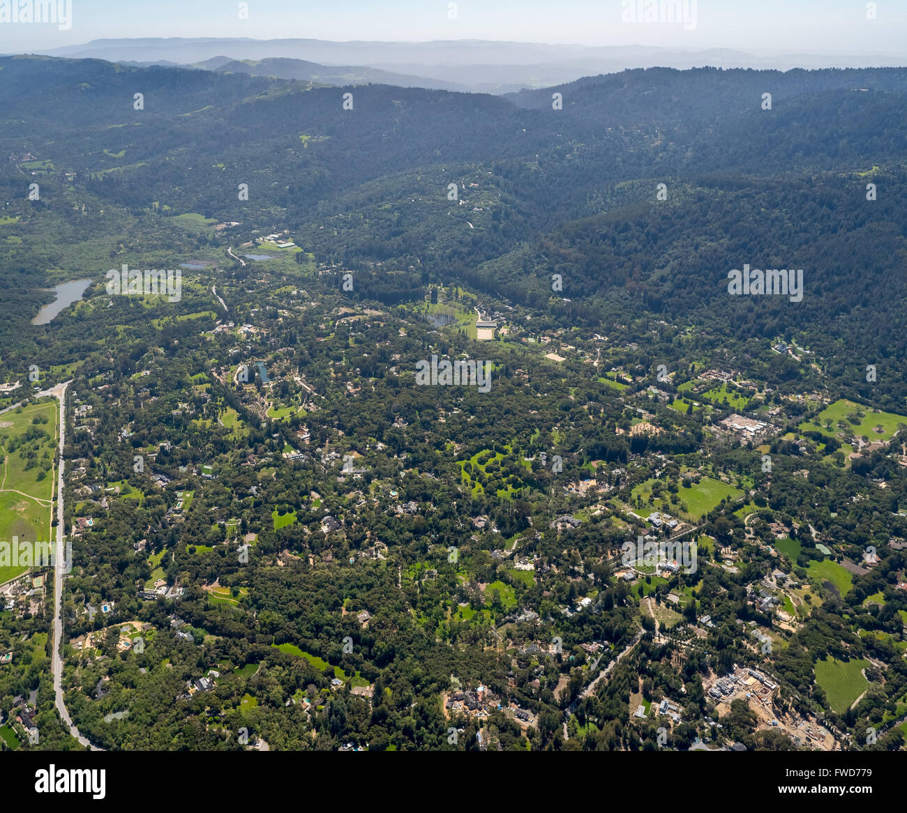 Woodside, California, US, giardino, Silicon Valley, California, Stati Uniti d'America, Santa Clara, California, USA, San Jose Foto Stock