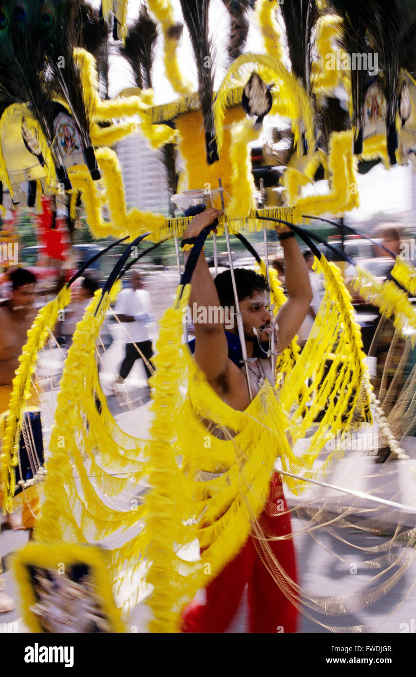 Singapore, Indiano annuale celebrazione culturale, Thaipusam, Little India Foto Stock