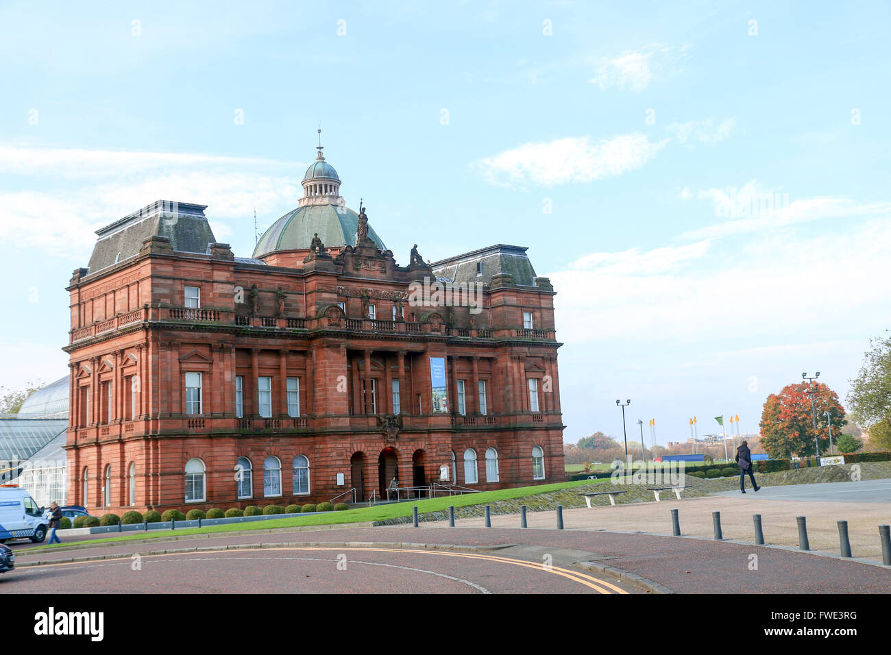 Palazzo del Popolo e giardini invernali a Glasgow in Scozia è un museo e glasshouse situato nel verde di Glasgow, e fu aperto sul Foto Stock