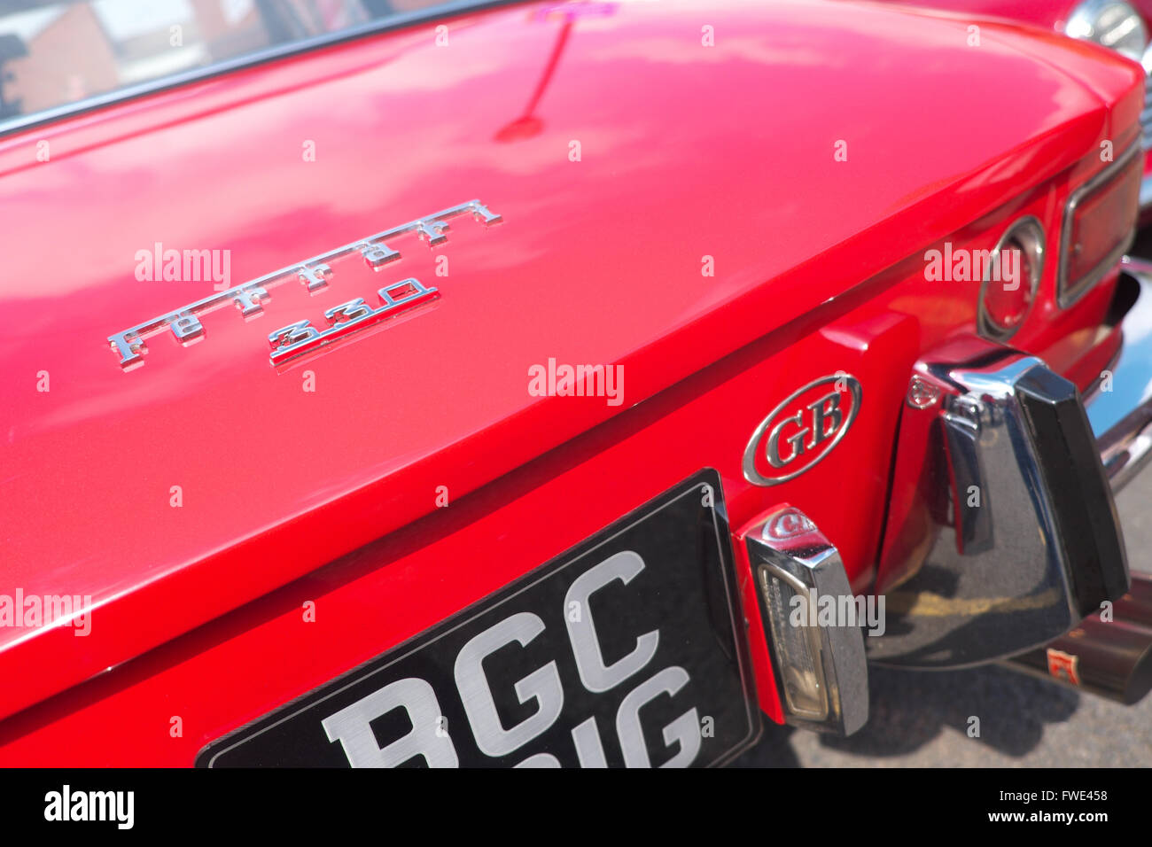 Rosso Ferrari 330 Pininfarina vintage auto sportiva a partire dagli anni sessanta anni sessanta Foto Stock