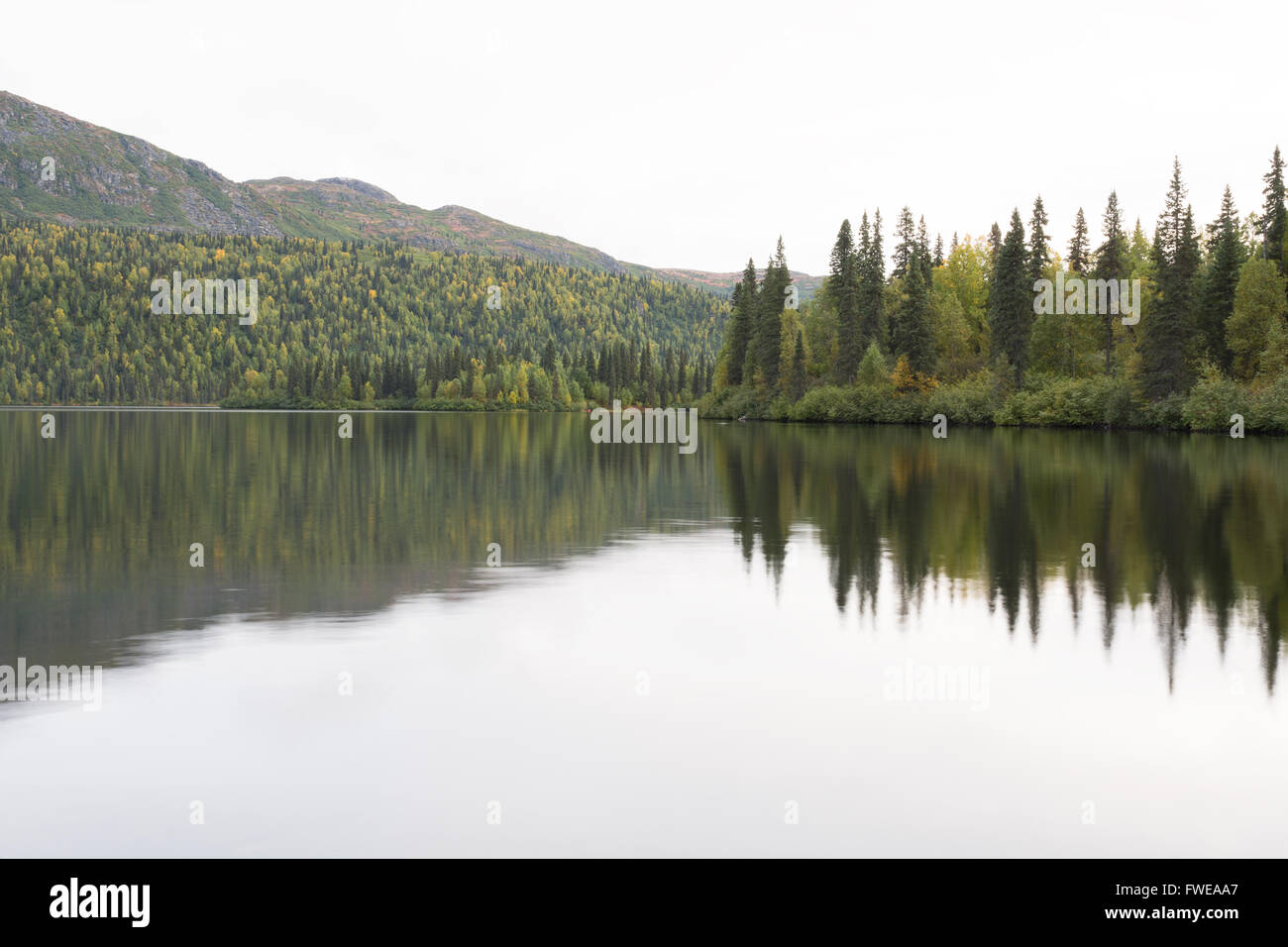Lago in Alaska Foto Stock