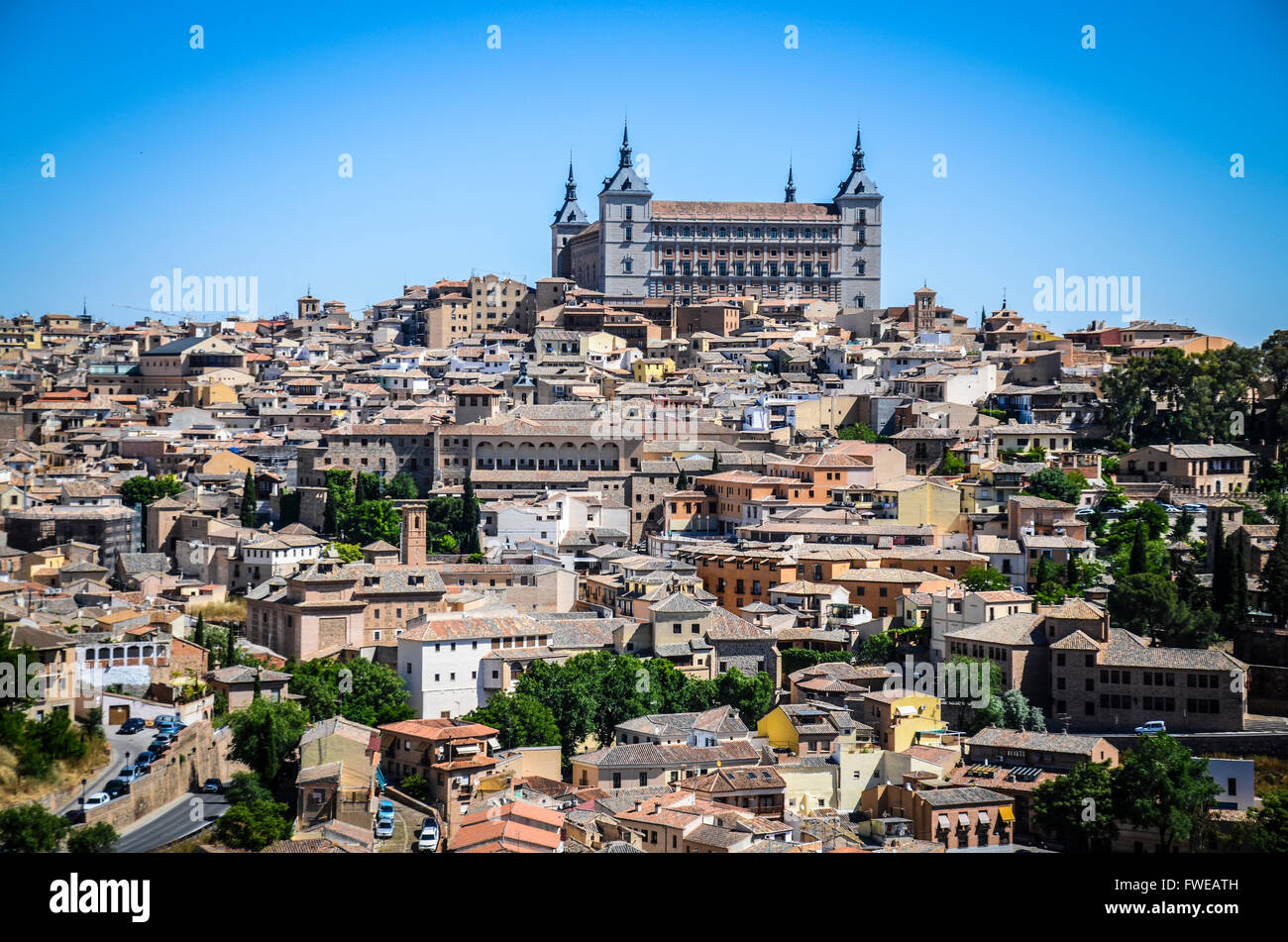 Toledo è un comune situato nella zona centrale di Spagna, 70 km a sud di Madrid. È la capitale della provincia di Toledo e au Foto Stock