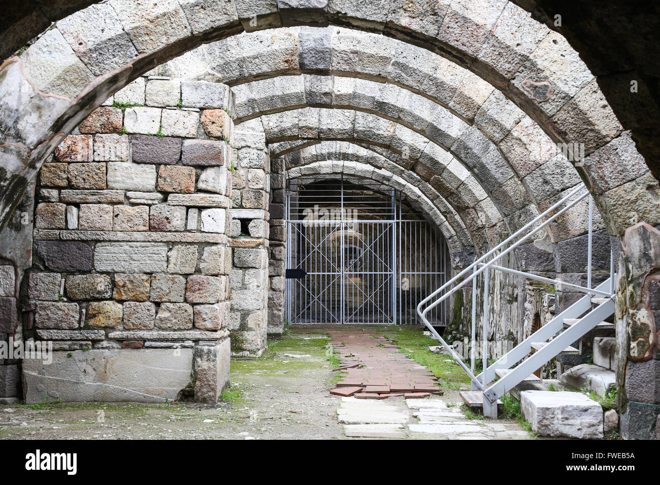 Agorà di Smirne nella città di Izmir, Turchia Foto Stock