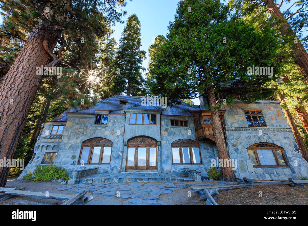 Vikingsholm house, le foto scattate nella zona del lago Tahoe Foto Stock