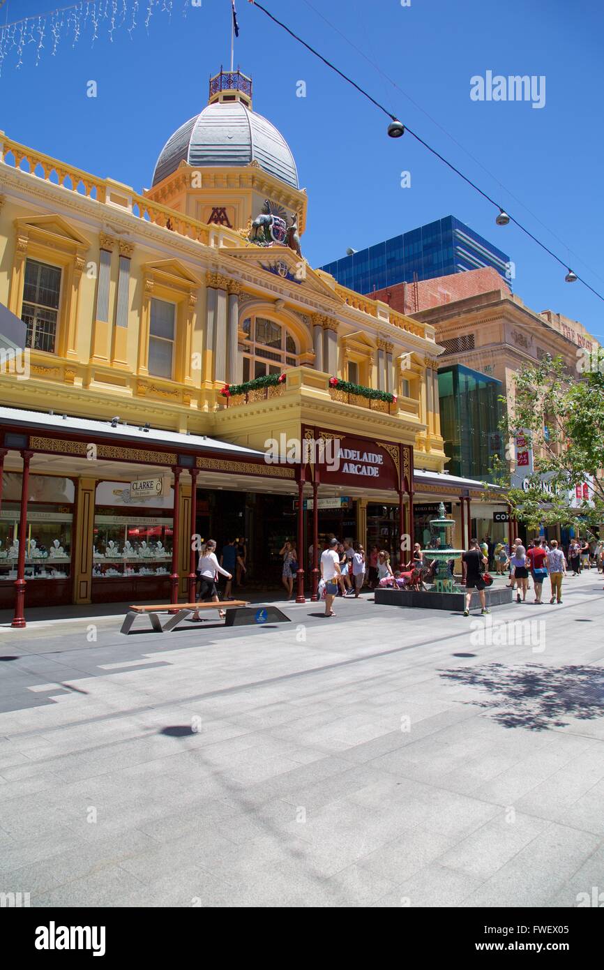 L'Adelaide Arcade, Adelaide, Australia, Oceania Foto Stock