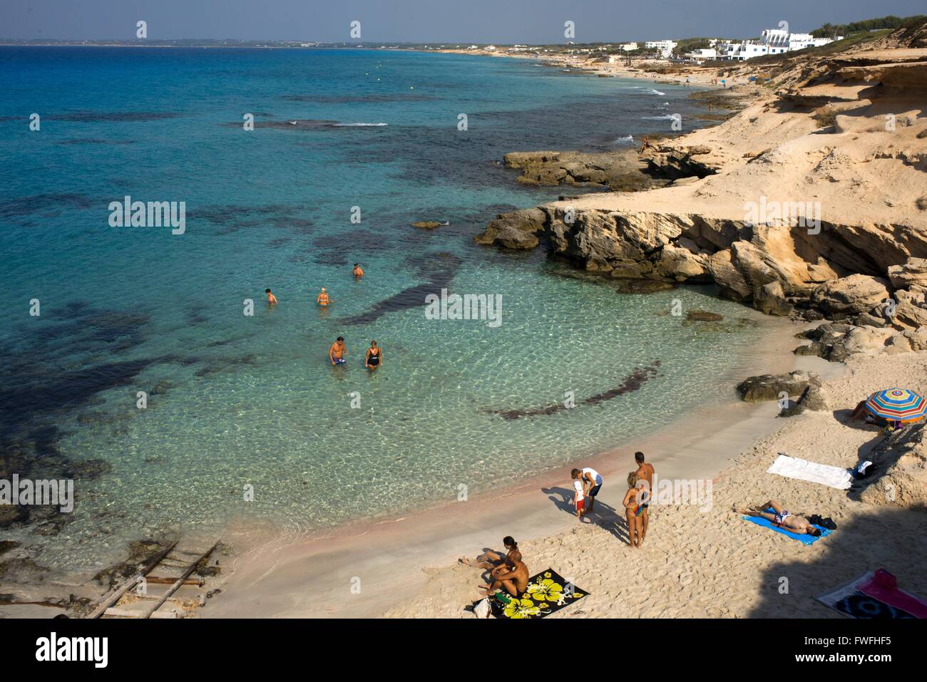 Es Caló Des Mort Spiaggia Di Migjorn Formentera Isole