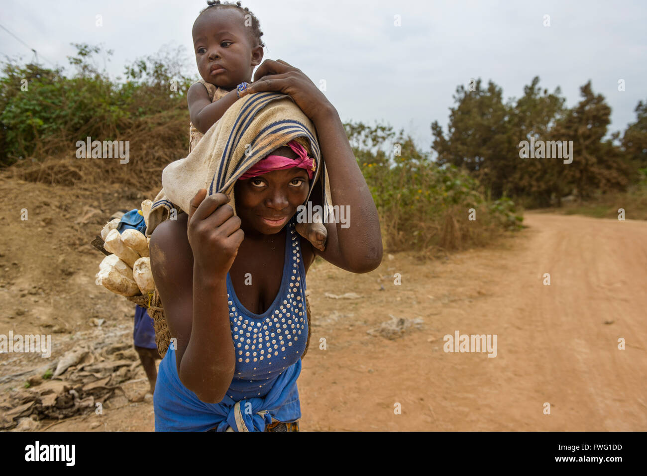 Menschen aus der demokratischen Republik Kongo Foto Stock