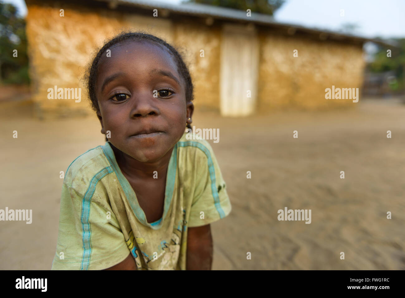 Ragazza della Repubblica Democratica del Congo Foto Stock