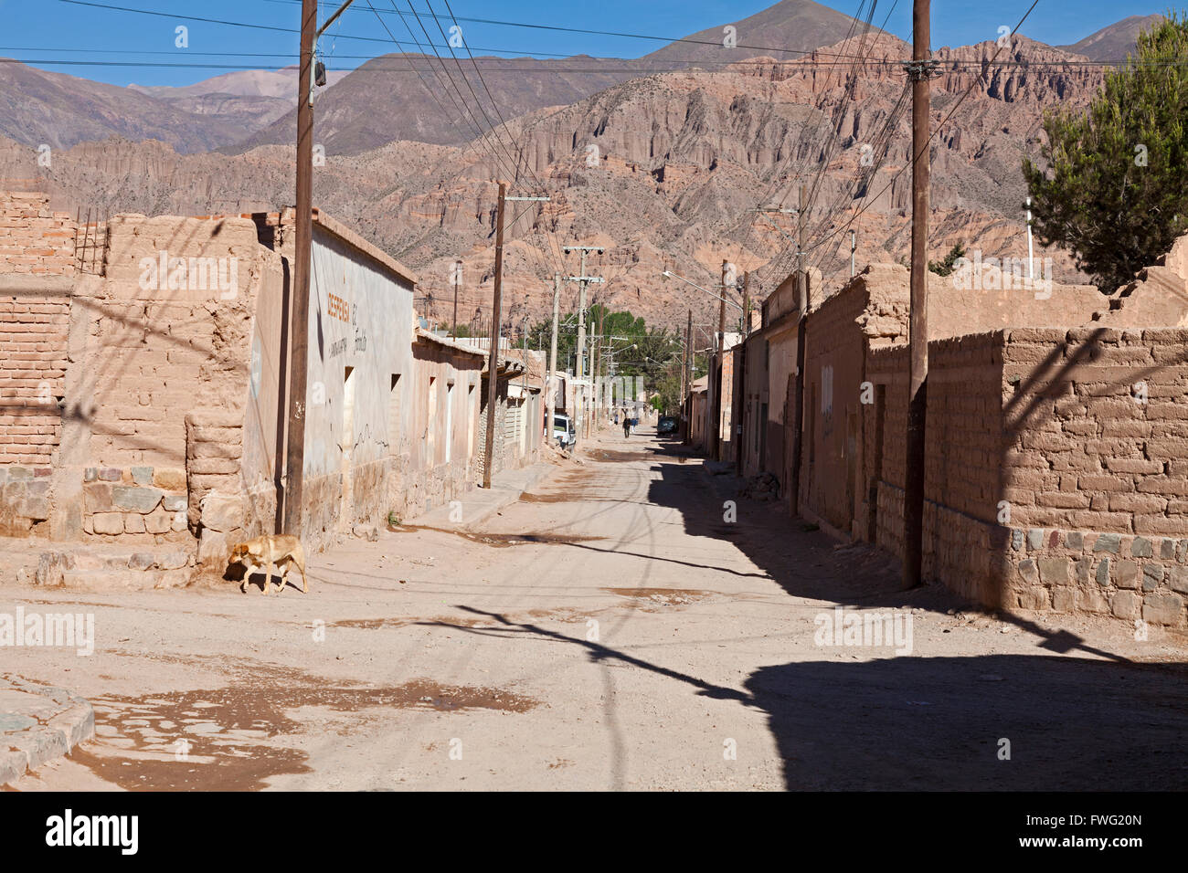 Case di Adobe in Tilcara, Argentina, Sud America Foto Stock