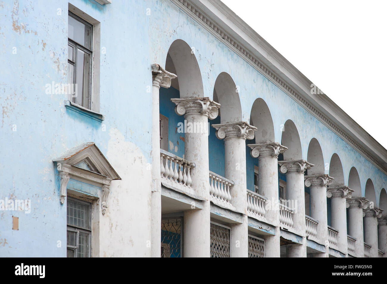 Rinascimento Romano Colonna architettonica e arco struttura storica Foto Stock