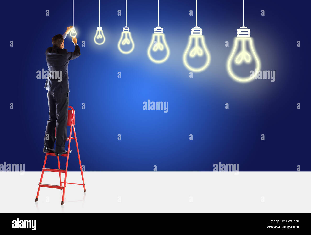 Progettazione di grandi idee Foto Stock