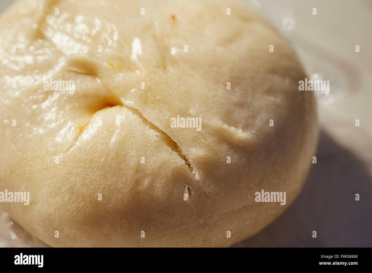 Stile cinese steamed bun venduto all'Alpine, Texas mercato agricolo Foto Stock