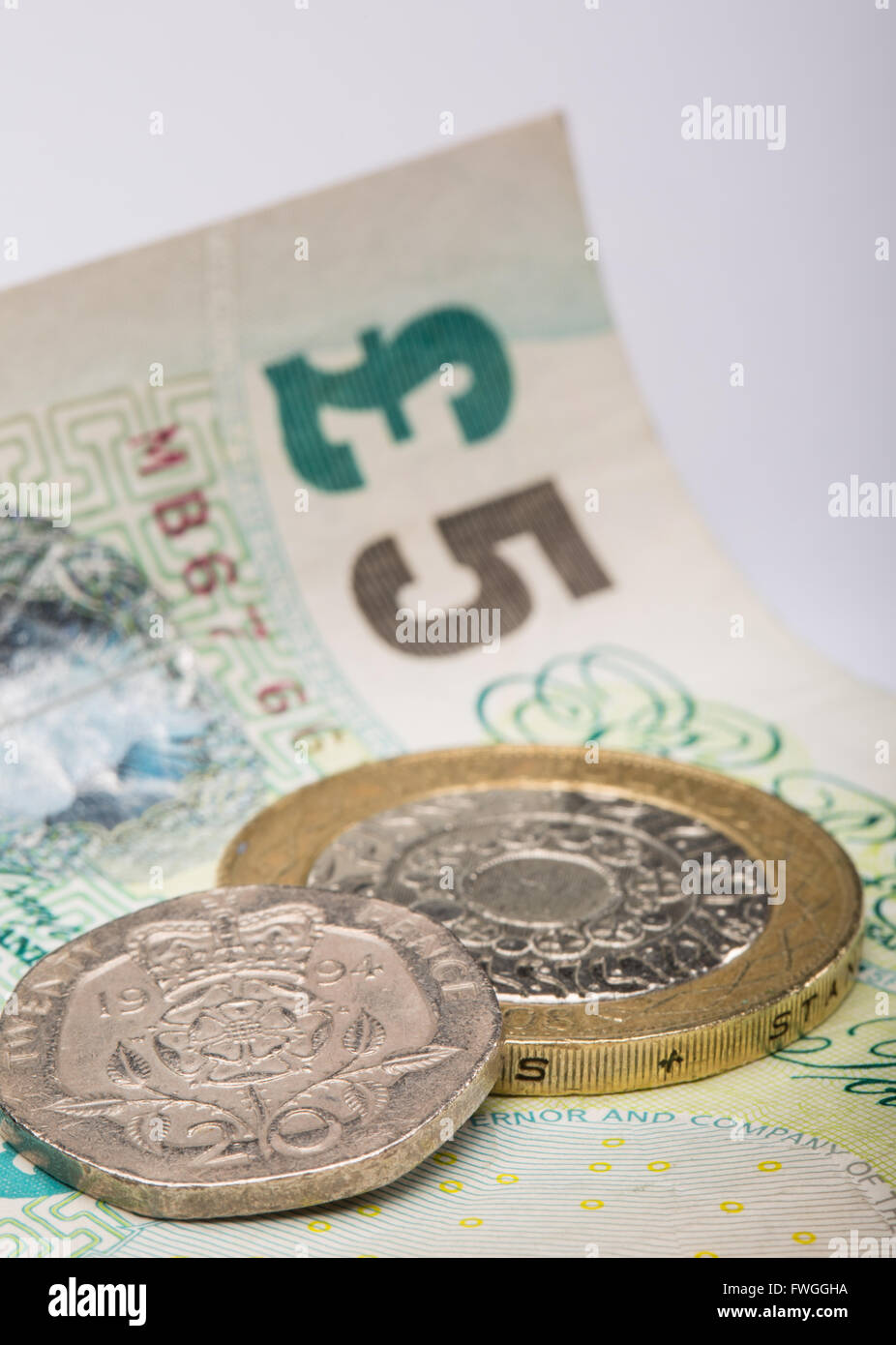 Foto di sette pound venti pence nuovo salario vivente per il Regno Unito Foto Stock